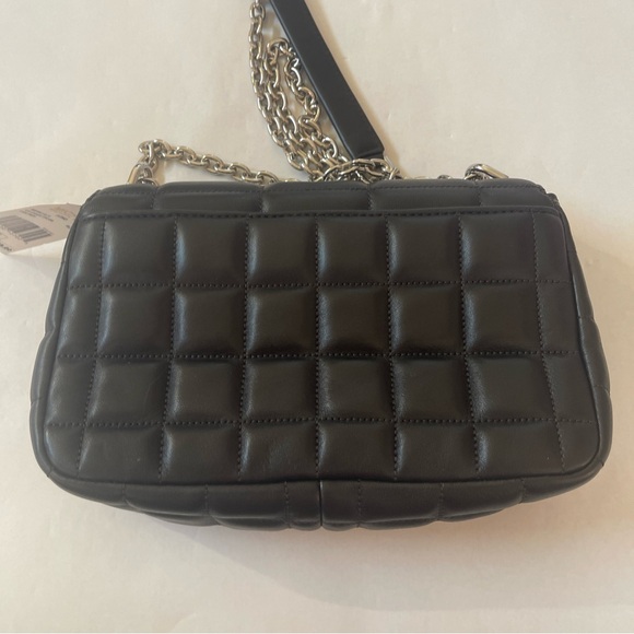 Michael Kors Soho Quilted Black Leather Shoulder Bag Chain Strap NWT - Picture 5 of 8